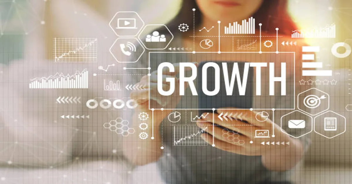 Illustration of the digital growth agency Garage2Global helping businesses expand online, showing strategies for marketing, engagement, and measurable growth.