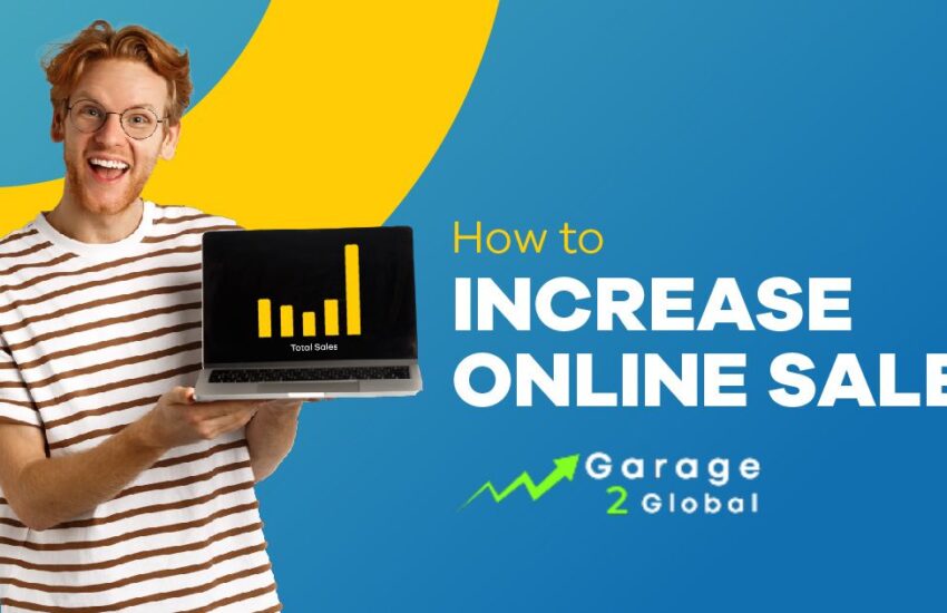 Graphic showing online marketing services by Garage2Global, featuring strategies for SEO, social media, and digital campaigns that drive business growth.