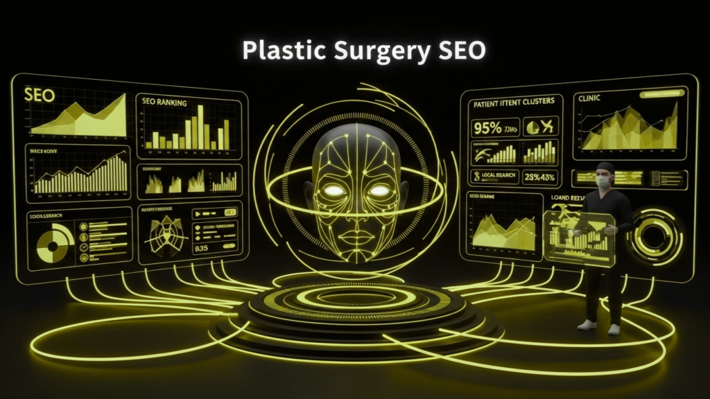 Plastic Surgery SEO strategies boosting clinic visibility and attracting more cosmetic surgery patients online.