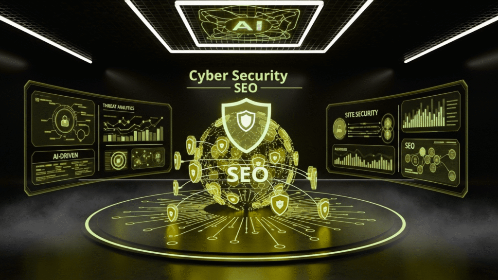 Cyber Security SEO strategy improving online visibility and protecting digital assets from cyber threats.