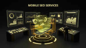 Mobile SEO services optimizing websites for speed, user experience, and higher mobile rankings.